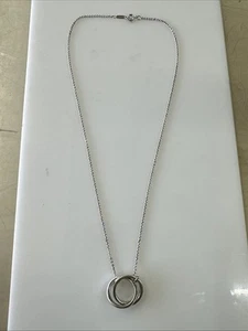 Tiffany & Co Sterling Silver Rings Necklace - Picture 1 of 10