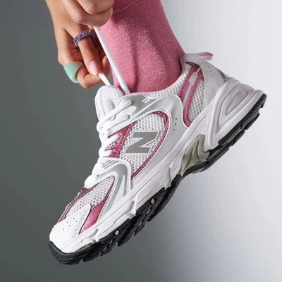 New Balance 530 White Pink Sugar MR530PK Men's Size New - Image 1 of 4