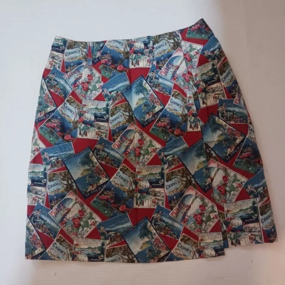 RUFF HEWN мини надежном юбка размер 8 кнопка смелые цвета - Изображение 1 из 4