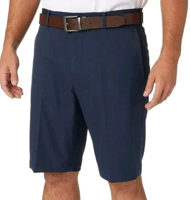 "Nuevos pantalones cortos de golf Walter Hagen para hombre talla 48 perfectos 11 azul frente plano entrepierna de 10""" Foto 1 de 4