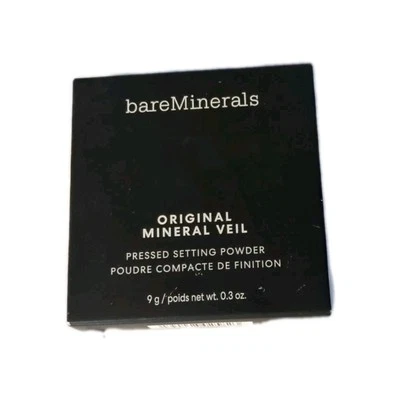 BARE MINERALS ~ ORIGINAL MINERAL VEIL PRESSED POWDER ~ TRANSLUCENT ~ 0 9g/0.3 oz - Image 1 of 4