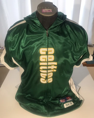 1914 - 1915 Reebok CELTICS D'FUNKD STITCHED NBA BASEKETBALL JACKET L (Read) Cover