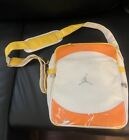 Air Jordan Nike Backpack White Orange Yellow 13 x 11 x 4 Laptop Jumpman used