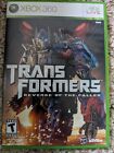 Case Manual Cover Art Transformers  Revenge Of The Fallen Xbox 360 Disc Included