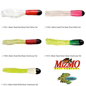 Mizmo Tubes Crappie Panfish TRACERS 1.5 Inch Any Color Baits 15 Count Pack