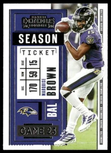 Marquise Brown 2020 Panini Contenders #95 Baltimore Ravens Football Card - Bild 1 von 2