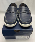 COLE HAAN Pinch Weekender Size 10 M Blue Leather Loafers, Grand OS