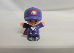 Fisher Price Little People Post Office Worker Mailman- In Purple Uniform And Hat - Picture 1 of 6