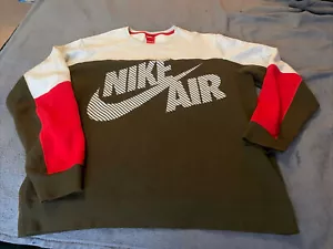 Vintage Nike Air Red Tag Sweatshirt Size XXL Large Logo - Picture 1 of 5