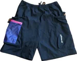 Adidas Original G Outdoor Cargo Shorts Black HA4740 Men’s Large Skater Hip Hop - Picture 1 of 12