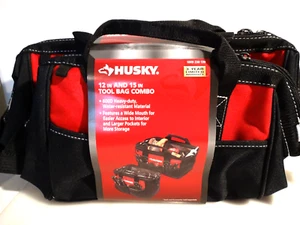 Husky 12 pulgadas y 15 in. Combo Bolsa de Herramientas ¡Nuevo en Paquete! - Imagen 1 de 2