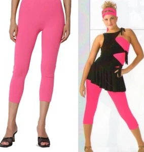 Slash Pink Capri Leggings Pants ONLY Adult Large New Dance Costume Dancewear - Picture 1 of 6