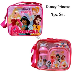 Juego de almuerzo de 3 piezas para niños escuela Disney Princess bolsa de almuerzo botella de bebida caja de sándwiches - Imagen 1 de 9