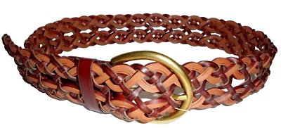 LANDS'END Cocoa Brown Leather Belt  size Small NWT - Image 1 of 3