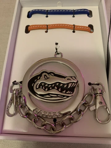 *Emerson Street*Woman's Florida Gators- Handbag/Purse Charm Set- Silvertone Cover