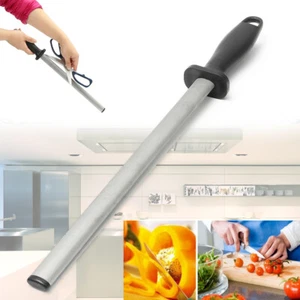 Barra de acero 600# 12"" grano diamante cuchillo de cocina afilador piedra palo - Imagen 1 de 5
