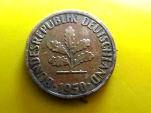 1959-jJ GERMANY (FRG) 5 PFENNIG COIN = fINE - Picture 1 of 2