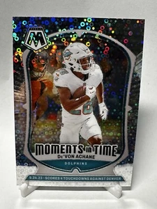 2024 Panini Mosaic - Moments in Time #16 De'Von Achane - Disco Prizm - Picture 1 of 2