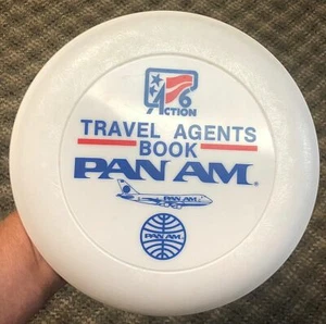 RARE Vtg PAN AM Logo Airlines Frisbee Flying Disc Sports Equipment - SHIPS FREE - Picture 1 of 2