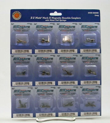 BACHMANN 78021 HO SCALE EZ MATE MARK II OVER SHANK LONG COUPLERS BAC78021-(12) - Image 1 of 2