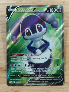 Indeedee V 192/202 Sword & Shield NM Full Art Ultra Rare Pokemon Card - Picture 1 of 2