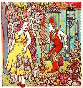 Poster Panic One 2008 Kunstdruck Michael Michael Motorrad weit verbreitete Panik - Bild 1 von 2