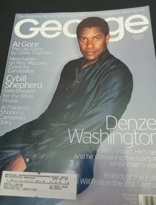 Denzel Washington - George Magazine - Politics Of The Future - Dec/Jan 2000 - Imagem 1 de 4
