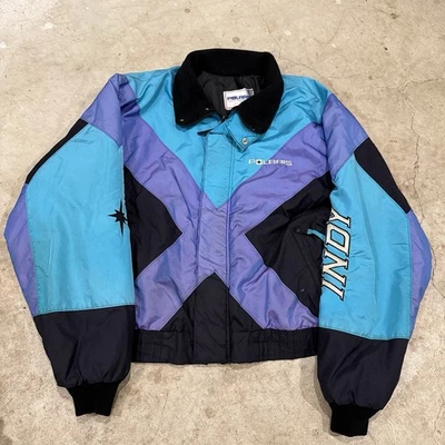 Vintage Polaris Snowmobile Jacket Men’s 2XL Black Blue 90s - Image 1 of 4