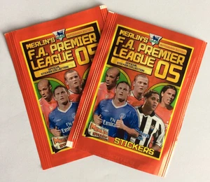 Merlin Premier League Football 05 2005 - 2 Unopened Sticker Packets Packs - Picture 1 of 2