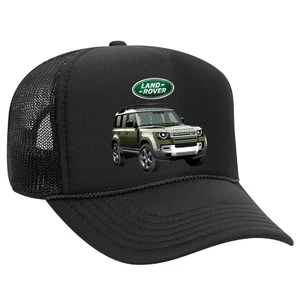 Schwarze Land Rover Defender Snapback Truckermütze - Adventure Cap - Bild 1 von 3