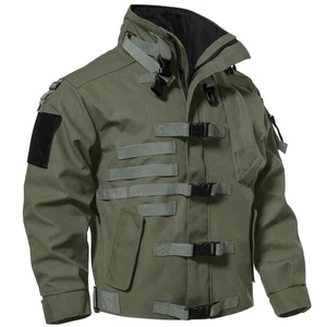 Waterproof US Army Men's Tactical Jacket Windproof Military Hard Shell Coat - Picture 1 of 25