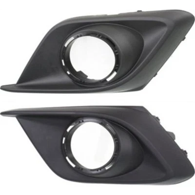 Juego de embellecedores de luces antiniebla para Mazda 3 2014-2016 izquierda y derecha negro con orificios de luces antiniebla Foto 1 de 4