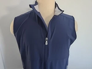 PETER MILLAR Crown Craft. MF23XZ02 Dark Bl New Men’s Sleeveless Vest/Jacket Sz S - Picture 1 of 16