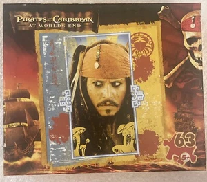 PIRATES of the CARIBBEAN AT WORLD’S END JACK SPARROW 63 Pc PUZZLE NEVER OPENED! - Picture 1 of 3