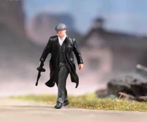 1:64 Modellino Dipinto Modello Miniatura Resina Diorama Sabbia Gangsta Killer Shooter - Foto 1 di 9