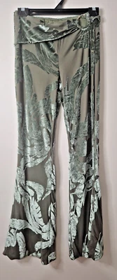 Calça bootleg Oh Polly Ring Detail feminina tamanho 10 nova com etiquetas verde oliva - Imagem 1 de 4