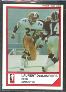 Jogo CFL #102 1984 Laurent Deslauriers Universidad de Columbia Británica Esquimales Edmonton - Imagen 1 de 2