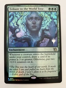 Magic The Gathering Tribute To The World Tree (0211 *Foil* Promo March Machine MT/NM Envío Gratis - Imagen 1 de 9