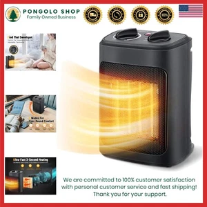 Versatile Compact Space Heater with Adjustable Settings and Tip-Over Protection - Picture 1 of 11