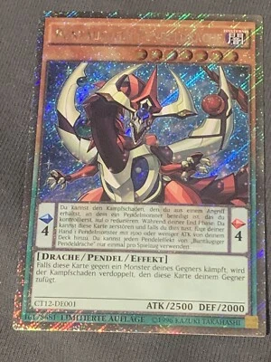 Yu-Gi-Oh! - Buntäugiger Pendeldrache - CT12-DE001 - Secret Rare - Near Mint - Bild 1 von 2