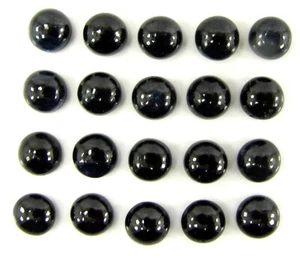 26.80 Ct Natural Blue Sapphire Loose Gemstone 6 mm Cabochon 20 Pcs Lot - 2817 - Picture 1 of 2