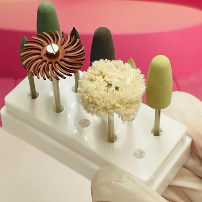 HP Dental Polishing Burs Drill Resin Base Acrylic Polisher Rotary Tools Kit 8Pcs - Image 1 of 4