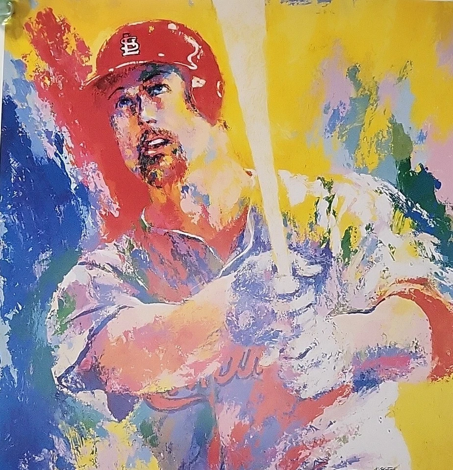 Litografía MARK McGWIRE LeRoy Neiman Edición Limitada 31 y 13/16 × 21 y 1/8 W Certificado de Autenticidad Foto 1 de 4
