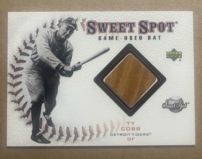 Bate usado Upper Deck Sweet Spot TY COBB 2001 juego #B-TC Tigers Legend patio - raro Foto 1 de 3