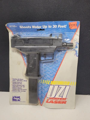 1987 Larami Uzi Water Gun Rare Water Gun Original Package RESEALED? VTG Toy TAG - Image 1 of 4