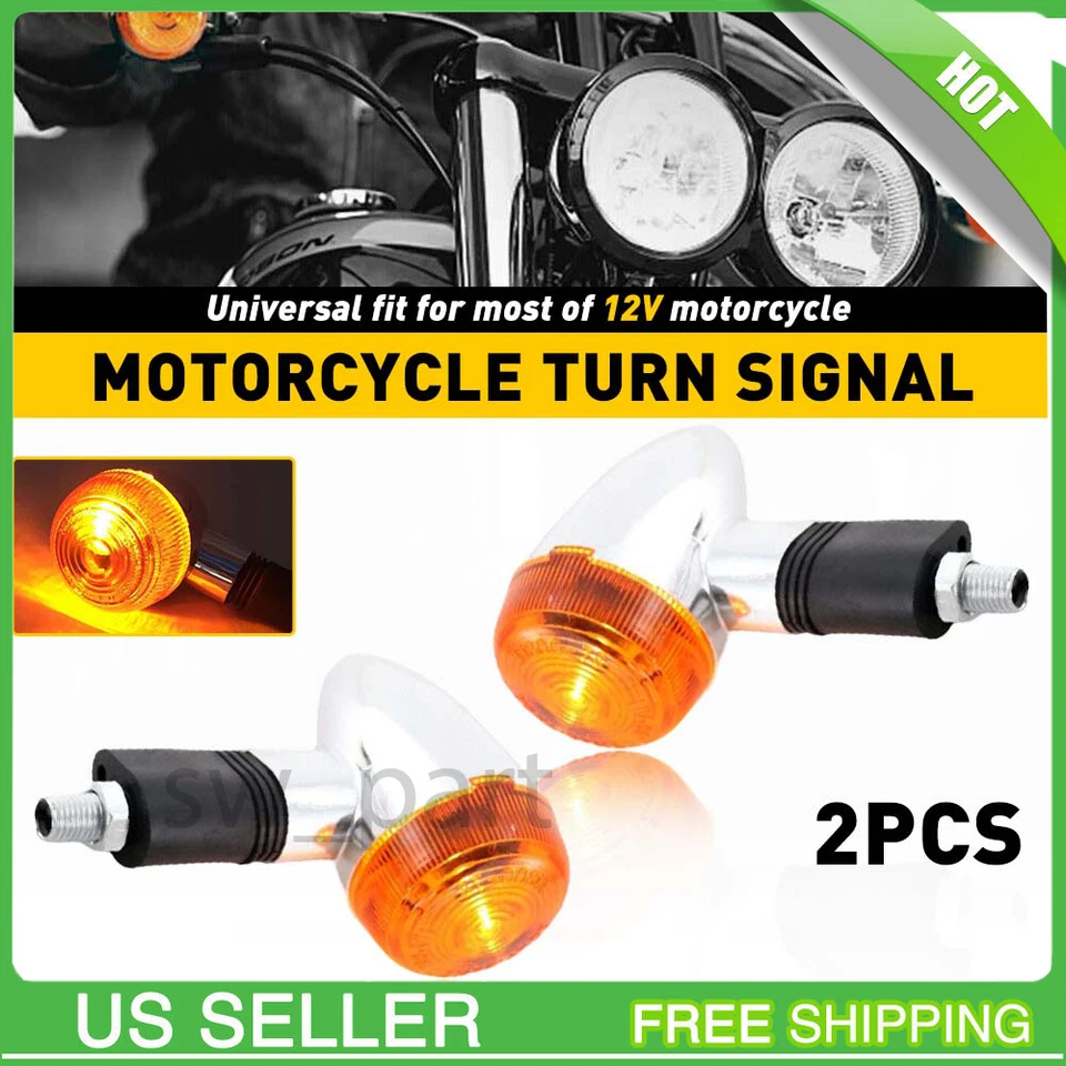 2x Luces intermitentes clásicas para VN Kawasaki Vulcan 1600 1500 1700 2000 800 900 Foto 1 de 4