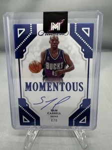 2022-23 Panini Flawless Sam Cassell Momentous Blue /8 Auto MA-SAM RARE - Bild 1 von 2