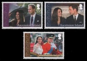 Ascension 2011 - Mi-Nr. 1147-1149 ** - MNH - Hochzeit Prinz William - Picture 1 of 1