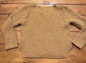 Hand-Made Brown Pull Over Sweater Good Condition No Stains Extra Small - Picture 1 of 20