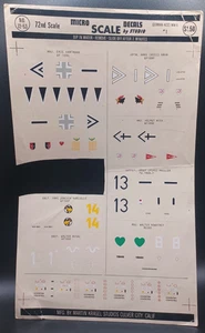 MicroScale | No. 72-53 | 1:72 German Aces WW2 No.1 Decals - Picture 1 of 1